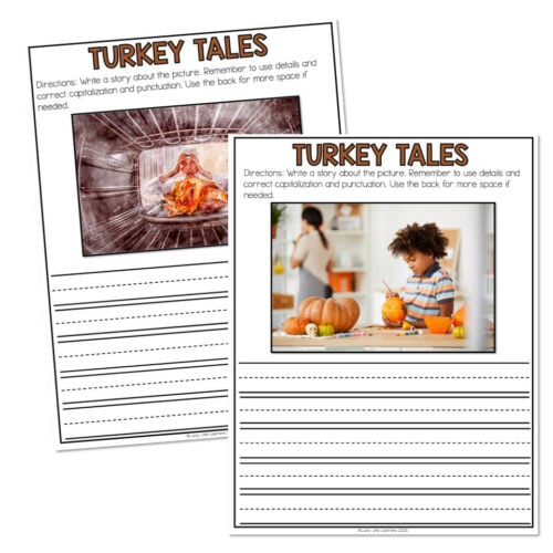 Morning Bins - November - Activity 11 - Turkey Tales