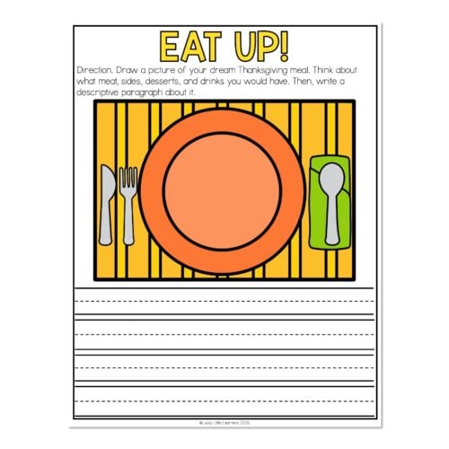 Morning Bins - November - Activity 4 - Eat Up!