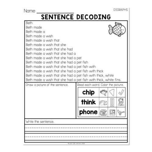 Sentence Pyramid - Sentence Decoding - Digraphs